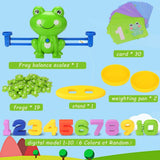 Frog Balance Math Counting Game Toys For Kids