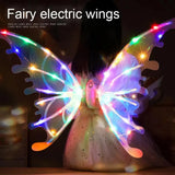 Lightning & Musical Rechargeable Cute Fairy Wings For Girls