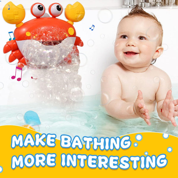 Cute Automatic Bubble Crab Bath Toy For Kids