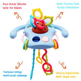 Cute Bottle Shape Baby Sensory Teething Toys With Rattles For Toddlers