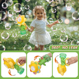 Cute Chargeable Flower Bubble Machine Toy