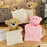 Cute Peek A Boo Bear Plush Toy For Kids