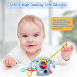 Cute Bottle Shape Baby Sensory Teething Toys With Rattles For Toddlers