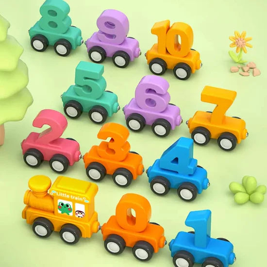 Magnetic Wooden Digital Numbers Train Toy – trendytoysco
