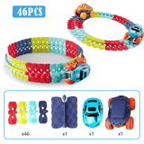 Flexible Car Track Set For Kids (46 Pcs)