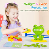 Frog Balance Math Counting Game Toys For Kids