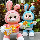 Lightning & Musical Cute Dancing Guitar Bunny