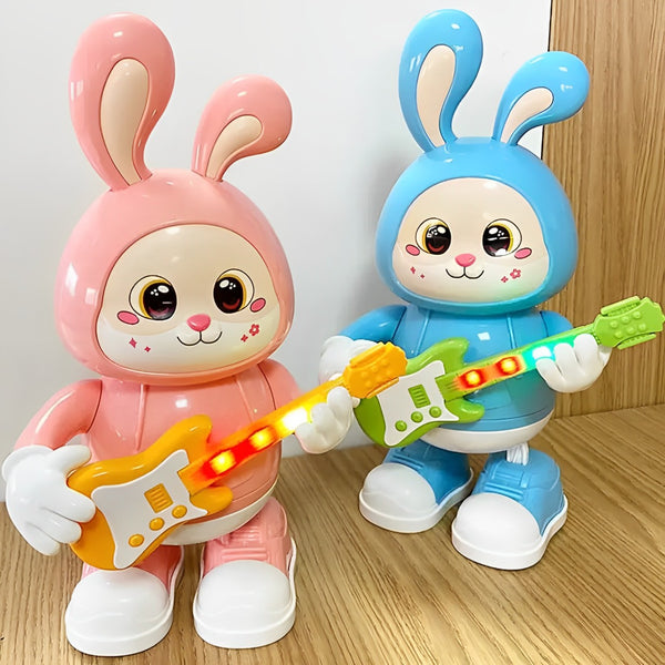 Lightning & Musical Cute Dancing Guitar Bunny