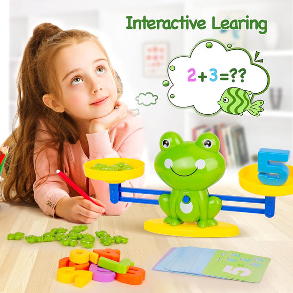 Frog Balance Math Counting Game Toys For Kids