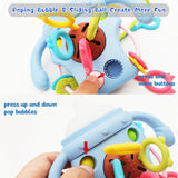 Cute Bottle Shape Baby Sensory Teething Toys With Rattles For Toddlers