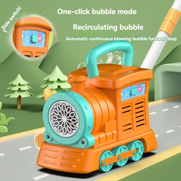 Lightning & Musical Electric Train Bubble Machine Toy