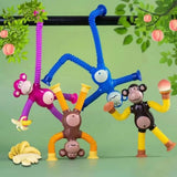 Funny Telescopic Suction Monkey Toy