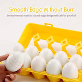 Kids Educational Matching Eggs Tray (12 Pcs)