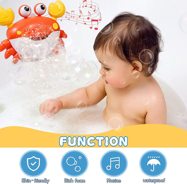 Cute Automatic Bubble Crab Bath Toy For Kids