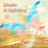 Lightning & Musical Rechargeable Cute Fairy Wings For Girls