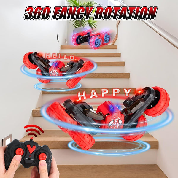 Rechargeable Double Sided Spin RC Stunt Car