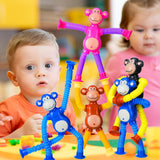 Funny Telescopic Suction Monkey Toy