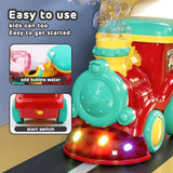 Electric Bubble Spray Train With Light & Music