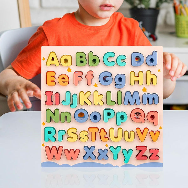 Preschool Learning Wooden Alphabet Puzzle