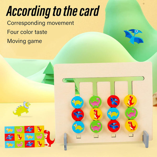 Montessori Wooden Puzzle Slide Game