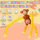 Funny Telescopic Suction Monkey Toy