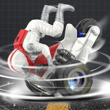 360° Spinning Action Stunt Motorcycle