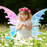 Lightning & Musical Rechargeable Cute Fairy Wings For Girls