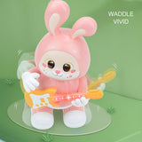 Lightning & Musical Cute Dancing Guitar Bunny