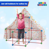 Fort Building Tent House Kit For Kids (76 Pcs)