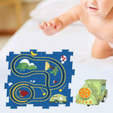 Kids DIY Puzzle Rail Car Adventure Track Set (13 Pcs)