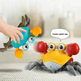 Interactive Musical &  Sensor Crawling Crab Toy