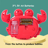 Kids Automatic Bubble Crab Bath Toy