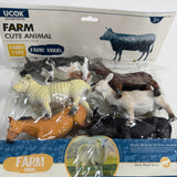 Farm Animals Action Figures Set