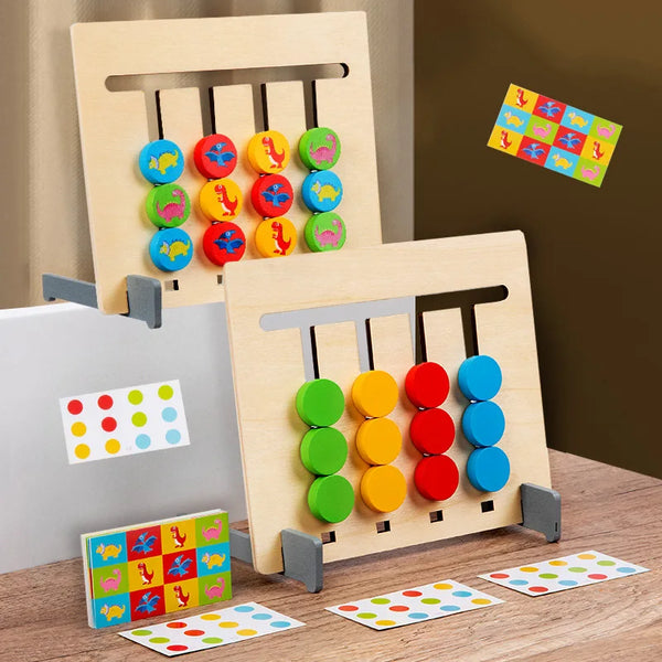 Montessori Wooden Puzzle Slide Game