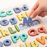 Preschool Learning Wooden Alphabet Puzzle