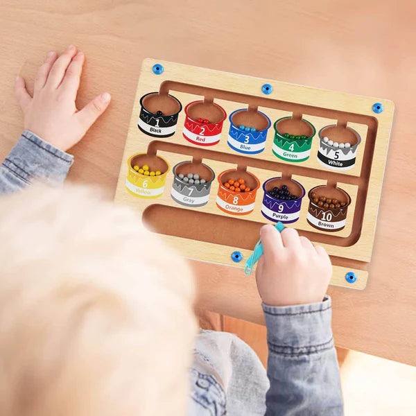 Kids Magnetic Color Counting Board