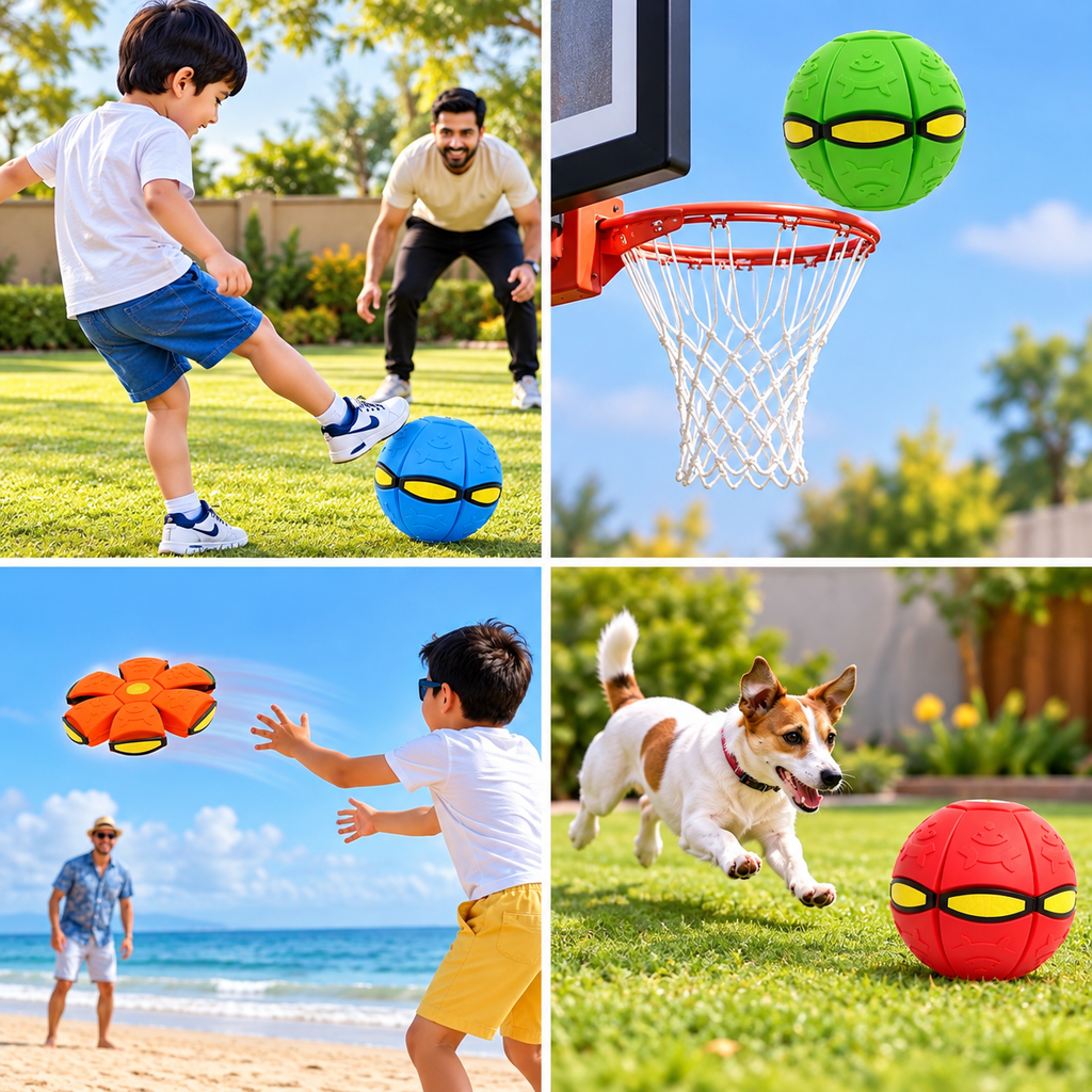 Flying Saucer Stepping Ball Toy for Kids