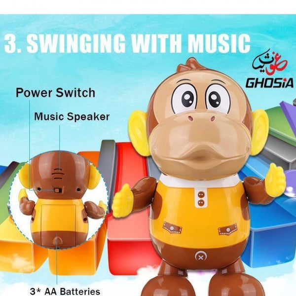 Lightning & Musical Dancing Monkey Toy