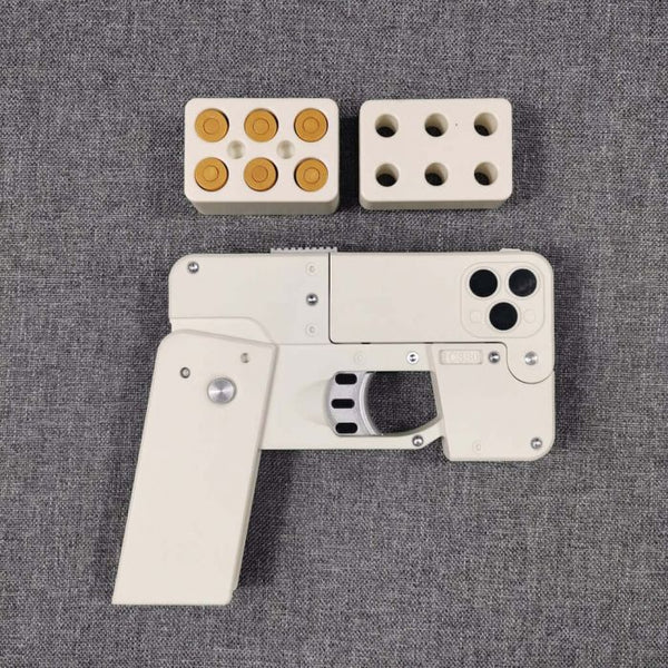 iPhone Nerf Glock Toy (White Color)