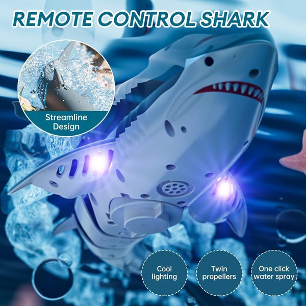 Remote Control Shark Toy with 4K HD Camera
