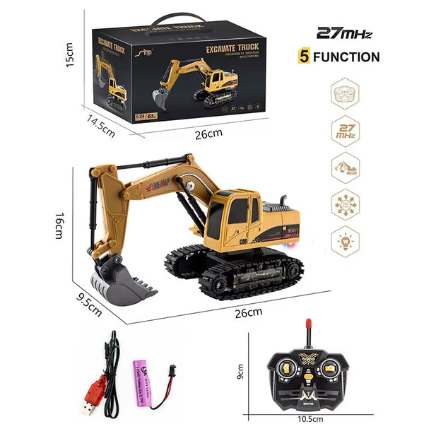 Remote Control Excavator Toy