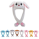 Cute LED Bunny Ear Plush Hat with Moving Ears – Fun Light-Up Costume Hat