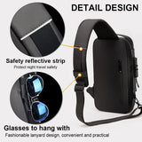 Anti-Theft Cross Body Bag With USB Charging Port