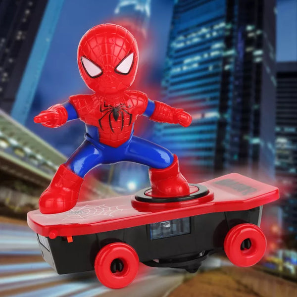 Spider Man Electric Stunt Skateboard Toy