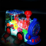 Electric Gear Train Music Light Rotation Toy