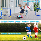 Children Hover Soccer Ball With 2 Goals