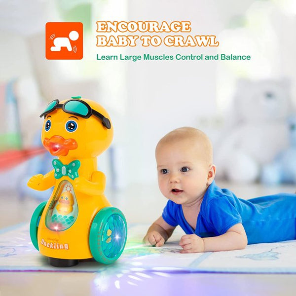 Lightning Musical & Smoky Cute Walking Duck Toy