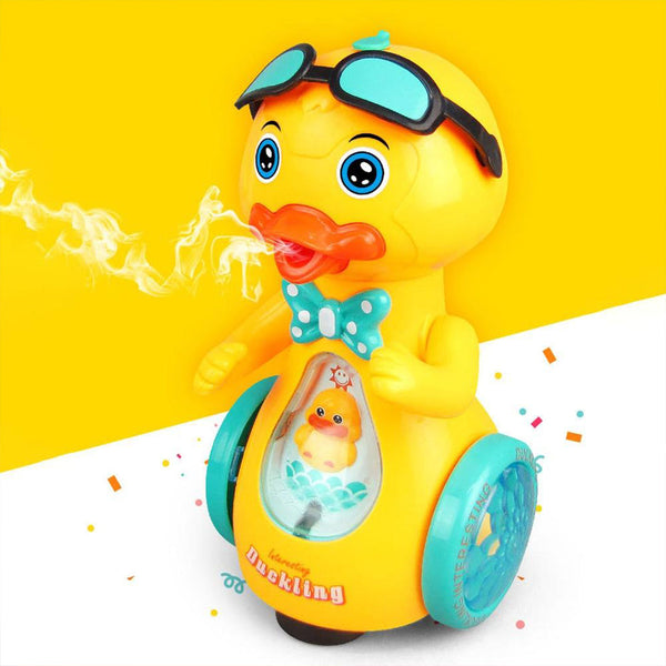 Lightning Musical & Smoky Cute Walking Duck Toy